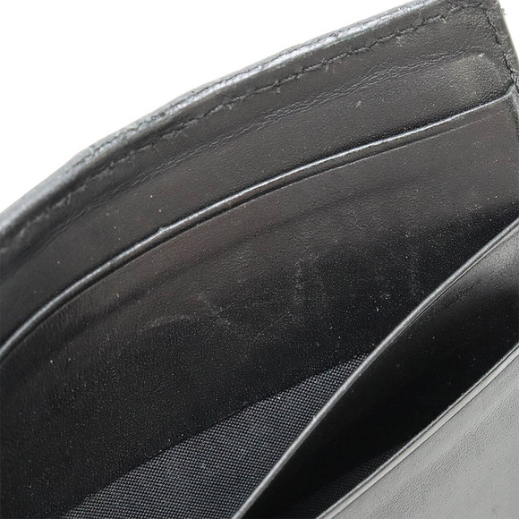 Bottega Veneta Intrecciato Leather Money Clip Bifold Wallet Black - Picture 7 of 8